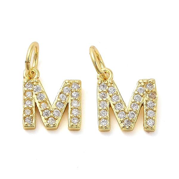 PandaHall Brass Micro Pave Cubic Zirconia Pendants, with Jump Ring, Letter M, 9x8x1.5mm, Hole: 3.6mm Brass+Cubic Zirconia Letter M Clear
PandaHall Brass Micro Pave Cubic Zirconia Pendants, with Jump Ring, Letter M, 9x8x1.5mm, Hole: 3.6mm Brass+Cubic Zirconia Letter M Clear