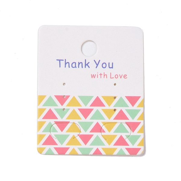 PandaHall Rectangle Paper Earring Display Card with Hanging Hole, Jewelry Display Cards for Earring Display, White, Triangle Pattern...
PandaHall Rectangle Paper Earring Display Card with Hanging Hole, Jewelry Display Cards for Earring Display, White, Triangle Pattern...