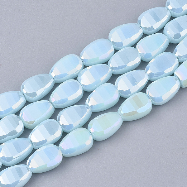 PandaHall Electroplate Opaque Solid Color Glass Beads Strands, AB Color Plated, Faceted, Teardrop, Cyan, 8.5x6x4.5~5mm, Hole: 1mm, about...
PandaHall Electroplate Opaque Solid Color Glass Beads Strands, AB Color Plated, Faceted, Teardrop, Cyan, 8.5x6x4.5~5mm, Hole: 1mm, about...