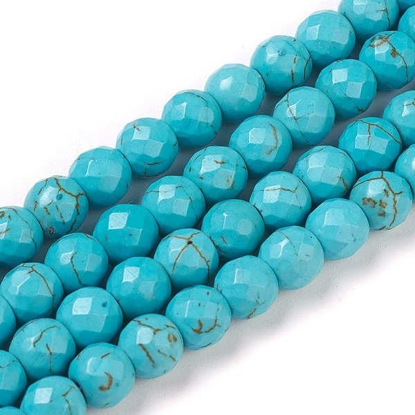 PandaHall Synthetic Turquoise Beads Strands, Dyed, Faceted, Round, 10x9~9.5mm, Hole: 1mm, about 41pcs/strand, 14.5 inch(37cm) Synthetic..., Green
PandaHall Synthetic Turquoise Beads Strands, Dyed, Faceted, Round, 10x9~9.5mm, Hole: 1mm, about 41pcs/strand, 14.5 inch(37cm) Synthetic..., Green