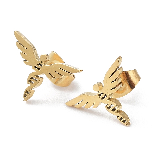 PandaHall 304 Stainless Steel Stud Earrings, Angel, Golden, 10x14.5mm 304 Stainless Steel Angel & Fairy
PandaHall 304 Stainless Steel Stud Earrings, Angel, Golden, 10x14.5mm 304 Stainless Steel Angel & Fairy