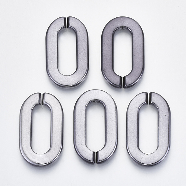 PandaHall UV Plating Acrylic Linking Rings, Quick Link Connectors, for Cable Chains Making, Oval, Gunmetal, 36x21x4mm, Inner Diameter...
PandaHall UV Plating Acrylic Linking Rings, Quick Link Connectors, for Cable Chains Making, Oval, Gunmetal, 36x21x4mm, Inner Diameter...