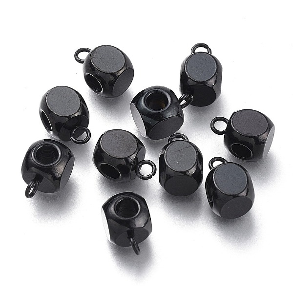 PandaHall 304 Stainless Steel Tube Bails, Loop Bails, Cube Bail Beads, Electrophoresis Black, 9x6x6mm, Hole: 1.6mm, Inner Diameter: 3mm 304...
PandaHall 304 Stainless Steel Tube Bails, Loop Bails, Cube Bail Beads, Electrophoresis Black, 9x6x6mm, Hole: 1.6mm, Inner Diameter: 3mm 304...