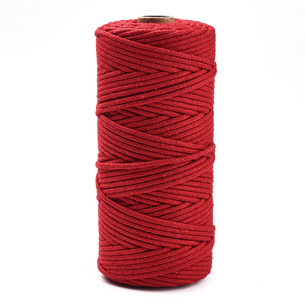 PandaHall Cotton String Threads, Macrame Cord, Decorative String Threads, for DIY Crafts, Gift Wrapping and Jewelry Making, Red, 3mm, about...
PandaHall Cotton String Threads, Macrame Cord, Decorative String Threads, for DIY Crafts, Gift Wrapping and Jewelry Making, Red, 3mm, about...