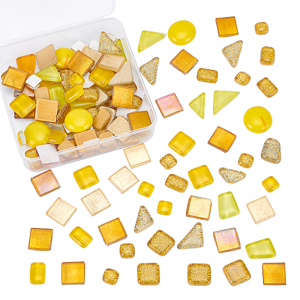 PandaHall Olycraft Glass Cabochons, Mosaic Tiles, for Home Decoration or DIY Crafts, Mixed Shapes, Mixed Color, 10~25x10~23x5~7mm, 200g..., Multicolor
PandaHall Olycraft Glass Cabochons, Mosaic Tiles, for Home Decoration or DIY Crafts, Mixed Shapes, Mixed Color, 10~25x10~23x5~7mm, 200g..., Multicolor