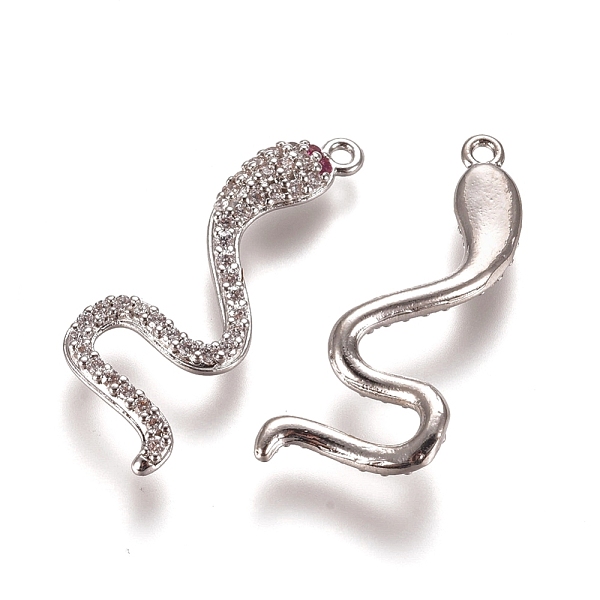 PandaHall Brass Micro Pave Cubic Zirconia Pendants, Snake, Clear, Platinum, 30.5x11x2.5mm, Hole: 1.4mm Brass+Cubic Zirconia Snake Clear
PandaHall Brass Micro Pave Cubic Zirconia Pendants, Snake, Clear, Platinum, 30.5x11x2.5mm, Hole: 1.4mm Brass+Cubic Zirconia Snake Clear