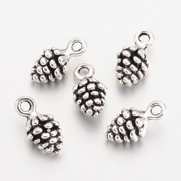 PandaHall Tibetan Style Alloy Pendants, Cadmium Free & Nickel Free & Lead Free, Pine Cone, Antique Silver, 13x7x5.5mm, Hole: 2mm Alloy Fruit
PandaHall Tibetan Style Alloy Pendants, Cadmium Free & Nickel Free & Lead Free, Pine Cone, Antique Silver, 13x7x5.5mm, Hole: 2mm Alloy Fruit
