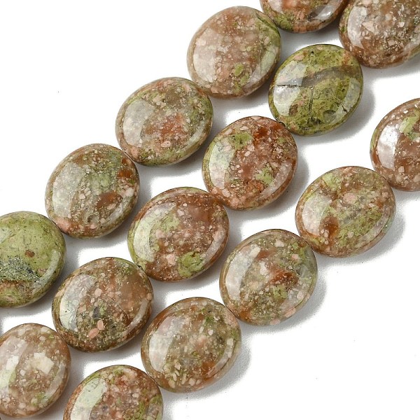 PandaHall Natural Unakite Beads Strands, Flat Oval, 13~14x12x5.5~6mm, Hole: 1.2mm, about 29pcs/strand, 15.83''(40.2cm) Unakite Oval
PandaHall Natural Unakite Beads Strands, Flat Oval, 13~14x12x5.5~6mm, Hole: 1.2mm, about 29pcs/strand, 15.83''(40.2cm) Unakite Oval