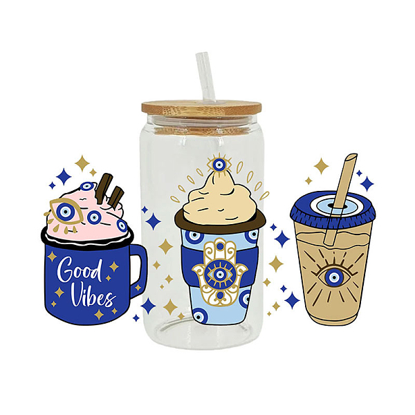 PandaHall Heat Tranfer Printed Sticker for Glass Cup, Waterprof Decals for Drink Party Supplies, Drink, 110x230mm Plastic Drink
PandaHall Heat Tranfer Printed Sticker for Glass Cup, Waterprof Decals for Drink Party Supplies, Drink, 110x230mm Plastic Drink