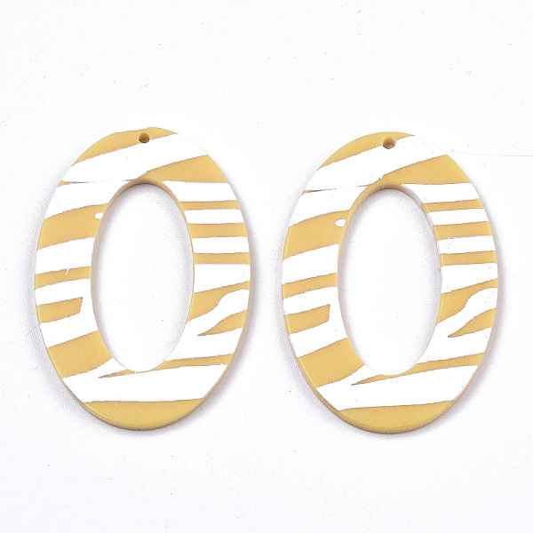 PandaHall Opaque Printed Acrylic Pendants, Oval, Gold, 43x29x2~3mm, Hole: 1.5mm Acrylic Oval Gold
PandaHall Opaque Printed Acrylic Pendants, Oval, Gold, 43x29x2~3mm, Hole: 1.5mm Acrylic Oval Gold