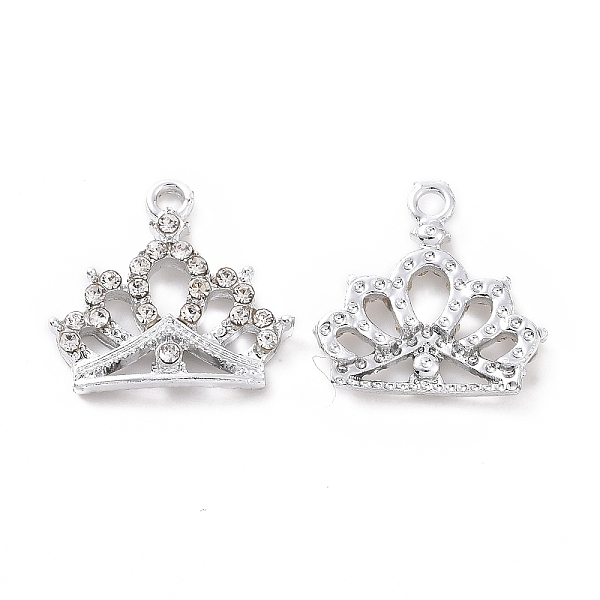 PandaHall Alloy Rhinestone Pendants, Platinum Tone Crown Charms, Crystal, 16.5x17.5x2.5mm, Hole: 1.8mm Alloy+Rhinestone Crown Clear
PandaHall Alloy Rhinestone Pendants, Platinum Tone Crown Charms, Crystal, 16.5x17.5x2.5mm, Hole: 1.8mm Alloy+Rhinestone Crown Clear