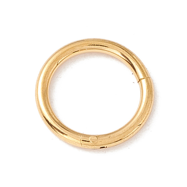 PandaHall 304 Stainless Steel Twister Clasps, Ring, Golden, 8x1mm, Inner Diameter: 6mm 304 Stainless Steel
PandaHall 304 Stainless Steel Twister Clasps, Ring, Golden, 8x1mm, Inner Diameter: 6mm 304 Stainless Steel