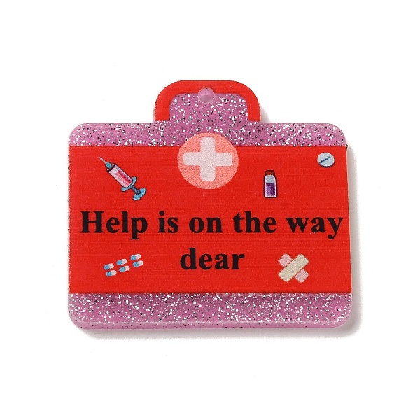 PandaHall Nurse's Day Acrylic Keychain Pendants, with Glitter, First-Aid Case, 36x2mm, Hole: 1.5mm Acrylic Others Red
PandaHall Nurse's Day Acrylic Keychain Pendants, with Glitter, First-Aid Case, 36x2mm, Hole: 1.5mm Acrylic Others Red