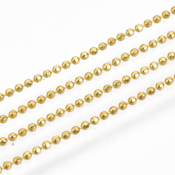 PandaHall Brass Ball Chains, Faceted, Long-Lasting Plated, Soldered, with Spool, Cadmium Free & Nickel Free & Lead Free, Golden, 1.2mm...
PandaHall Brass Ball Chains, Faceted, Long-Lasting Plated, Soldered, with Spool, Cadmium Free & Nickel Free & Lead Free, Golden, 1.2mm...
