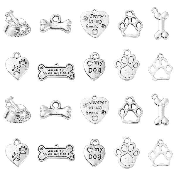 PandaHall Dog Theme Tibetan Style Alloy Charms, Antique Silver, 13x8cm, 20pcs/bag Alloy Dog
PandaHall Dog Theme Tibetan Style Alloy Charms, Antique Silver, 13x8cm, 20pcs/bag Alloy Dog