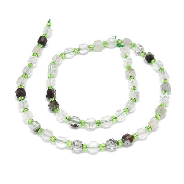 PandaHall Natural Green Lodolite Quartz/Garden Quartz/Green Phantom Quartz Beads Strands, with Seed Beads, Faceted, Bicone, Double...
PandaHall Natural Green Lodolite Quartz/Garden Quartz/Green Phantom Quartz Beads Strands, with Seed Beads, Faceted, Bicone, Double...