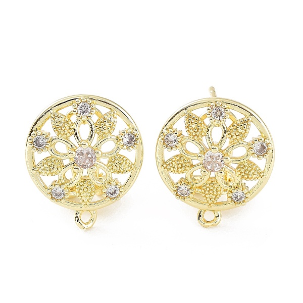 PandaHall Hollow Flower Brass Micro Pave Cubic Zirconia Stud Earrings Finding, with Horizontal Loops, Cadmium Free & Lead Free, Real 18K..., Clear
PandaHall Hollow Flower Brass Micro Pave Cubic Zirconia Stud Earrings Finding, with Horizontal Loops, Cadmium Free & Lead Free, Real 18K..., Clear
