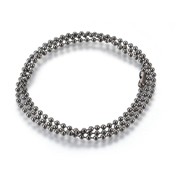 PandaHall Stainless Steel Ball Chain Necklace Making, Gunmetal, 22.5 inch(57.2cm), 2.5mm Stainless Steel
PandaHall Stainless Steel Ball Chain Necklace Making, Gunmetal, 22.5 inch(57.2cm), 2.5mm Stainless Steel
