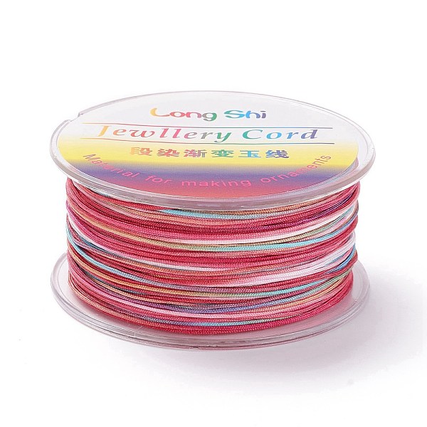 PandaHall Segment Dyed Polyester Thread, Braided Cord, Colorful, 1mm, about 54.68 yards(50m)/roll Polyester
PandaHall Segment Dyed Polyester Thread, Braided Cord, Colorful, 1mm, about 54.68 yards(50m)/roll Polyester