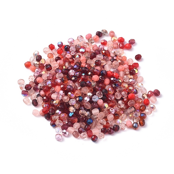 PandaHall Fire-polished Czech Glass Beads, Electroplated/Dyed/Frosted, Faceted, Drum, Mixed Color, 4x4mm, Hole: 1mm, about..., Multicolor
PandaHall Fire-polished Czech Glass Beads, Electroplated/Dyed/Frosted, Faceted, Drum, Mixed Color, 4x4mm, Hole: 1mm, about..., Multicolor