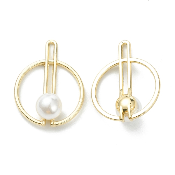 PandaHall Alloy Pendants with Acrylic Pearl Beads, Flat Round, Light Gold, 27x20.5x8.5mm, Hole: 1.2x5mm Alloy Flat Round
PandaHall Alloy Pendants with Acrylic Pearl Beads, Flat Round, Light Gold, 27x20.5x8.5mm, Hole: 1.2x5mm Alloy Flat Round