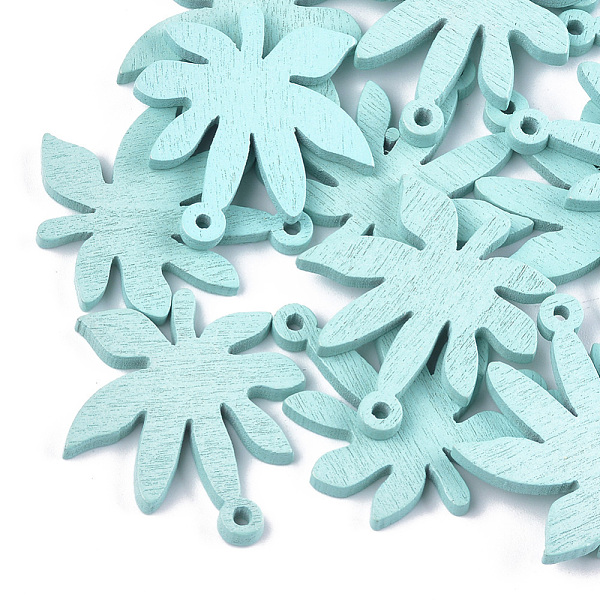 PandaHall Painted Poplar Wood Pendants, Leaf, Pale Turquoise, 32x30x3mm, Hole: 1.5mm Wood Leaf Cyan
PandaHall Painted Poplar Wood Pendants, Leaf, Pale Turquoise, 32x30x3mm, Hole: 1.5mm Wood Leaf Cyan