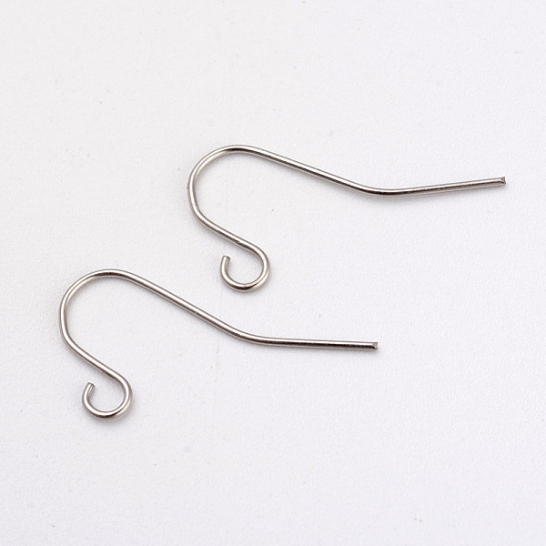 PandaHall 316L Surgical Stainless Steel Earring Hooks, Ear Wire, with Horizontal Loop, Stainless Steel Color, 17x8mm, Hole: 1.6mm, Pin...
PandaHall 316L Surgical Stainless Steel Earring Hooks, Ear Wire, with Horizontal Loop, Stainless Steel Color, 17x8mm, Hole: 1.6mm, Pin...
