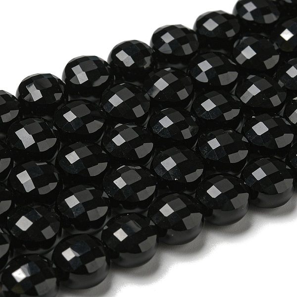PandaHall Natural Black Onyx(Dyed & Heated) Beads Strands, Faceted, Flat Round, 7~8x5~6mm, Hole: 1.2mm, about 47~49pcs/strand...
PandaHall Natural Black Onyx(Dyed & Heated) Beads Strands, Faceted, Flat Round, 7~8x5~6mm, Hole: 1.2mm, about 47~49pcs/strand...