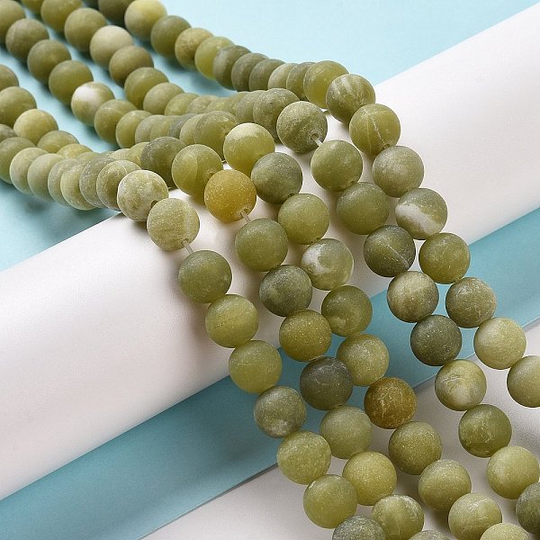 PandaHall Round Frosted Natural TaiWan Jade Bead Strands, 10mm, Hole: 1mm, about 38pcs/strand, 15.5 inch TaiWan Jade Round
PandaHall Round Frosted Natural TaiWan Jade Bead Strands, 10mm, Hole: 1mm, about 38pcs/strand, 15.5 inch TaiWan Jade Round