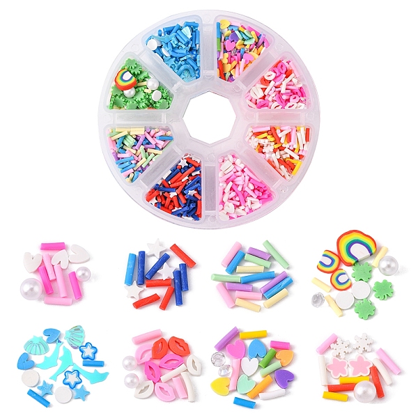 PandaHall 56G Handmade Polymer Clay Cabochons, Fashion Nail Art Decoration Accessories, Mixed Shapes, Mixed Color, 2~12x1.5~11x0.5~6mm..., Multicolor
PandaHall 56G Handmade Polymer Clay Cabochons, Fashion Nail Art Decoration Accessories, Mixed Shapes, Mixed Color, 2~12x1.5~11x0.5~6mm..., Multicolor