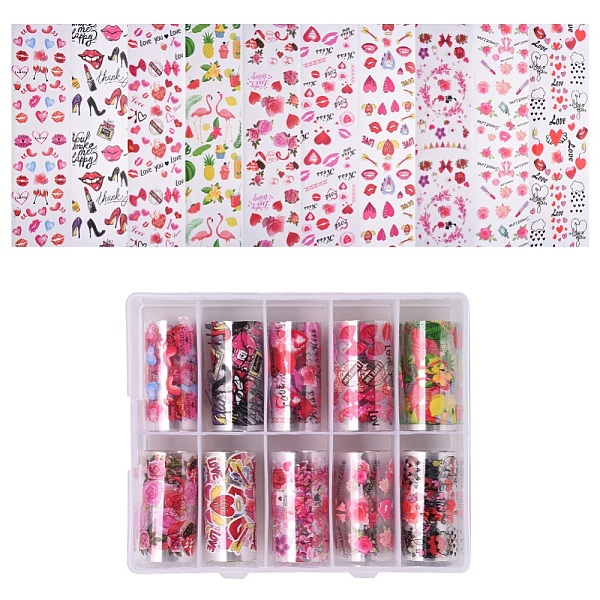 PandaHall Nail Art Transfer Stickers, Nail Decals, DIY Nail Tips Decoration for Women, Valentine's day Themed Pattern, Mixed Color, 40mm..., Multicolor
PandaHall Nail Art Transfer Stickers, Nail Decals, DIY Nail Tips Decoration for Women, Valentine's day Themed Pattern, Mixed Color, 40mm..., Multicolor