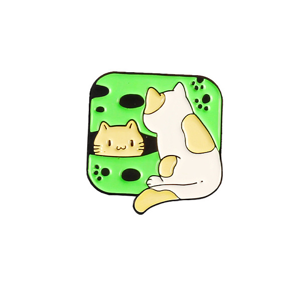 PandaHall Two Happy Cat Enamel Pins, Alloy Brooch for Women, Lime Green, 29x27mm Alloy+Enamel Cat Shape
PandaHall Two Happy Cat Enamel Pins, Alloy Brooch for Women, Lime Green, 29x27mm Alloy+Enamel Cat Shape