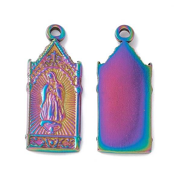 PandaHall Ion Plating(IP) 304 Stainless Steel Pendants, Arch with Virgin Pattern Charms, Rainbow Color, 29x12x2mm, Hole: 1.8mm 304 Stainless...
PandaHall Ion Plating(IP) 304 Stainless Steel Pendants, Arch with Virgin Pattern Charms, Rainbow Color, 29x12x2mm, Hole: 1.8mm 304 Stainless...