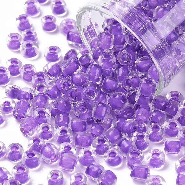 PandaHall 6/0 Glass Seed Beads, Transparent Inside Colours, Round Hole, Round, Blue Violet, 6/0, 4~5x2.5~4.5mm, Hole: 1.2mm, about...
PandaHall 6/0 Glass Seed Beads, Transparent Inside Colours, Round Hole, Round, Blue Violet, 6/0, 4~5x2.5~4.5mm, Hole: 1.2mm, about...