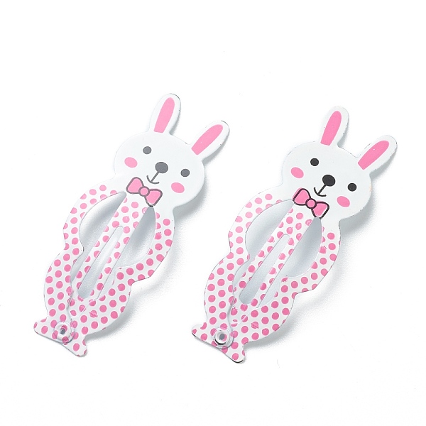 PandaHall Cute Spray Painted Iron Snap Hair Clips, Rabbit, for Childern, Pink, 49x18x1.5mm, 2pcs/set Iron Pink
PandaHall Cute Spray Painted Iron Snap Hair Clips, Rabbit, for Childern, Pink, 49x18x1.5mm, 2pcs/set Iron Pink