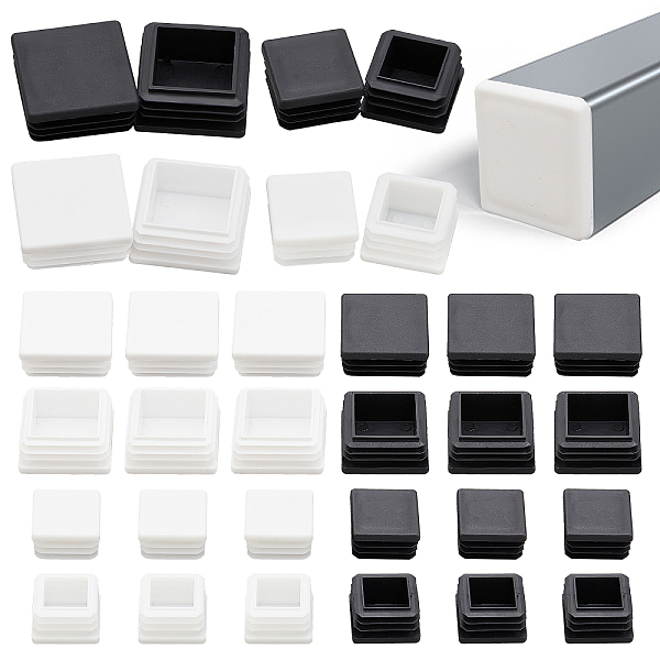 PandaHall GORGECRAFT 20Pcs 3 Sizes Square End Caps Plastic Plug 30mm/ 38mm/ 40mm Insert Tubing Black White Post End Cap for Steel Pipe Cover..., Multicolor
PandaHall GORGECRAFT 20Pcs 3 Sizes Square End Caps Plastic Plug 30mm/ 38mm/ 40mm Insert Tubing Black White Post End Cap for Steel Pipe Cover..., Multicolor