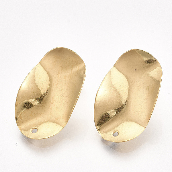 PandaHall 304 Stainless Steel Stud Earring Findings, with Ear Nuts/Earring Backs, Oval, Golden, 25x15.5mm, Hole: 1.4mm, Pin: 0.7mm 304...
PandaHall 304 Stainless Steel Stud Earring Findings, with Ear Nuts/Earring Backs, Oval, Golden, 25x15.5mm, Hole: 1.4mm, Pin: 0.7mm 304...