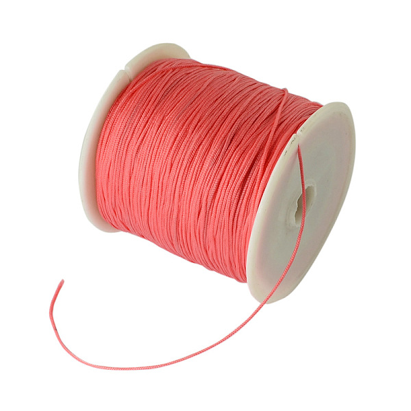 PandaHall Braided Nylon Thread, Chinese Knotting Cord Beading Cord for Beading Jewelry Making, Tomato, 0.8mm, about 100yards/roll Nylon Red
PandaHall Braided Nylon Thread, Chinese Knotting Cord Beading Cord for Beading Jewelry Making, Tomato, 0.8mm, about 100yards/roll Nylon Red