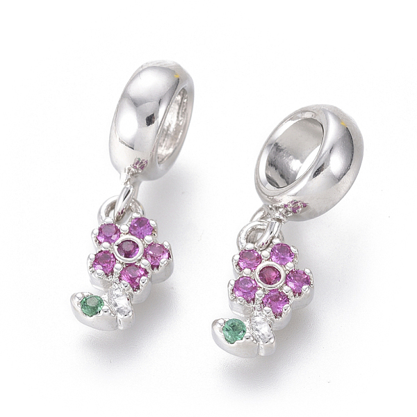 PandaHall Brass Micro Pave Cubic Zirconia European Dangle Charms, Large Hole Pendants, Flower, Orchid, Platinum, 18.5mm, Hole: 4.5mm, Flower..., Purple
PandaHall Brass Micro Pave Cubic Zirconia European Dangle Charms, Large Hole Pendants, Flower, Orchid, Platinum, 18.5mm, Hole: 4.5mm, Flower..., Purple