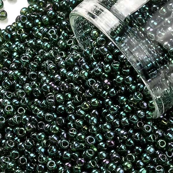 PandaHall TOHO Round Seed Beads, Japanese Seed Beads, (322) Gold Luster Emerald, 11/0, 2.2mm, Hole: 0.8mm, about 5555pcs/50g Glass Green
PandaHall TOHO Round Seed Beads, Japanese Seed Beads, (322) Gold Luster Emerald, 11/0, 2.2mm, Hole: 0.8mm, about 5555pcs/50g Glass Green