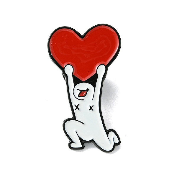 PandaHall Zinc Alloy Brooches, Enamel Pins, Black, Heart, 30.5x17.5x1.5mm Alloy Heart Red
PandaHall Zinc Alloy Brooches, Enamel Pins, Black, Heart, 30.5x17.5x1.5mm Alloy Heart Red