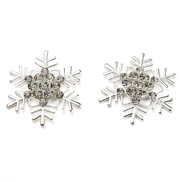 PandaHall Alloy Rhinestone Cabochons, Christmas, Snowflake, Silver, 50x43x6.5mm Alloy+Rhinestone Snowflake Clear
PandaHall Alloy Rhinestone Cabochons, Christmas, Snowflake, Silver, 50x43x6.5mm Alloy+Rhinestone Snowflake Clear