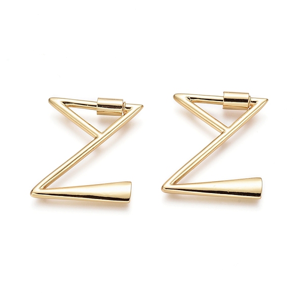 PandaHall Brass Screw Carabiner Lock Charms, for Necklaces Making, Real 18K Gold Plated, Polishing, Letter, Letter.Z, 33x28.5x2.5mm, Screw...
PandaHall Brass Screw Carabiner Lock Charms, for Necklaces Making, Real 18K Gold Plated, Polishing, Letter, Letter.Z, 33x28.5x2.5mm, Screw...