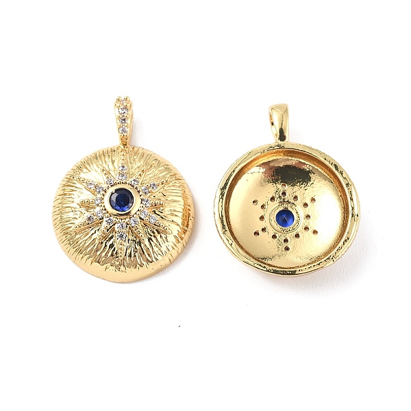 PandaHall Brass Micro Pave Clear Cubic Zirconia Pendants, with Glass, Flat Round with Sun Charm, Real 18K Gold Plated, 21.5x16.5x5mm, Hole...
PandaHall Brass Micro Pave Clear Cubic Zirconia Pendants, with Glass, Flat Round with Sun Charm, Real 18K Gold Plated, 21.5x16.5x5mm, Hole...