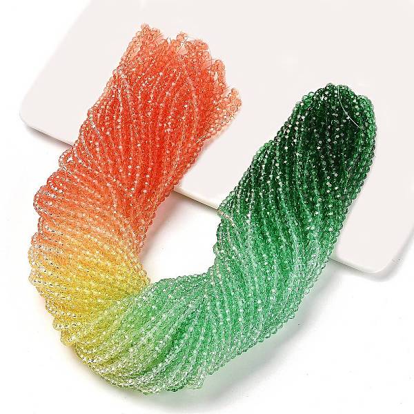 PandaHall Transparent Painted Glass Beads Strands, Faceted, Rondelle, Colorful, 4.5x3.6mm, Hole: 0.8mm, about 120pcs/strand, 16.54''(42cm)...
PandaHall Transparent Painted Glass Beads Strands, Faceted, Rondelle, Colorful, 4.5x3.6mm, Hole: 0.8mm, about 120pcs/strand, 16.54''(42cm)...
