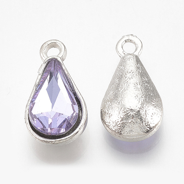 PandaHall Alloy Glass Pendants, Faceted, teardrop, Platinum, Lavender, 18x10x5mm, Hole: 2mm Alloy+Glass Teardrop Purple
PandaHall Alloy Glass Pendants, Faceted, teardrop, Platinum, Lavender, 18x10x5mm, Hole: 2mm Alloy+Glass Teardrop Purple