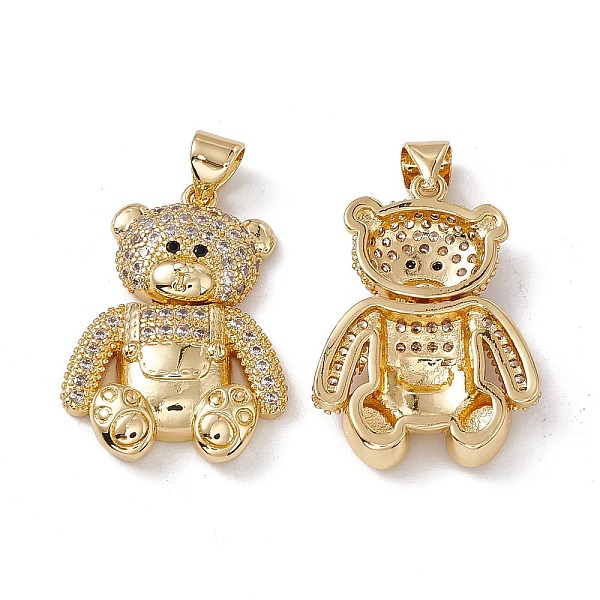 PandaHall Brass Micro Pave Cubic Zirconia Pendants, Bear Charm, Real 18K Gold Plated, Clear, 24.5x18x4.5mm, Hole: 4x3mm Brass+Cubic Zirconia...
PandaHall Brass Micro Pave Cubic Zirconia Pendants, Bear Charm, Real 18K Gold Plated, Clear, 24.5x18x4.5mm, Hole: 4x3mm Brass+Cubic Zirconia...