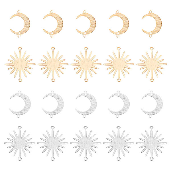 PandaHall ARRICRAFT 32Pcs 4 Styles Brass Connector Charms, Long-Lasting Plated, Moon & Sun, Real Gold Plated & Real Platinum Plated...
PandaHall ARRICRAFT 32Pcs 4 Styles Brass Connector Charms, Long-Lasting Plated, Moon & Sun, Real Gold Plated & Real Platinum Plated...