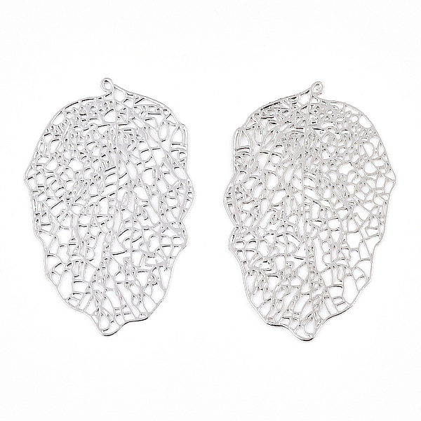 PandaHall Rack Plating Brass Filigree Big Pendants, Long-Lasting Plated, Leaf, Nickel Free, Platinum, 51.5x32x0.5mm, Hole: 1~1.2mm Brass...
PandaHall Rack Plating Brass Filigree Big Pendants, Long-Lasting Plated, Leaf, Nickel Free, Platinum, 51.5x32x0.5mm, Hole: 1~1.2mm Brass...