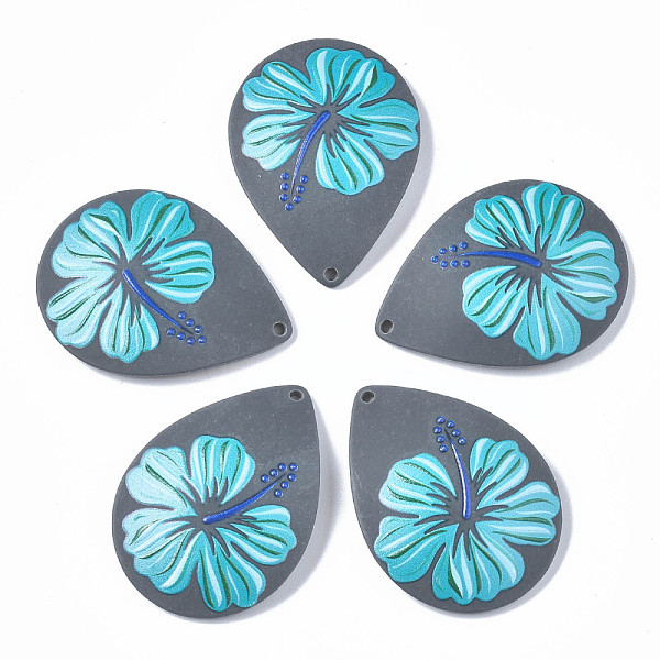 PandaHall 3D Printed Acrylic Pendants, Teardrop with Flower Pattern, Dark Gray, 44x32.5x7mm, Hole: 1.6mm Acrylic Teardrop
PandaHall 3D Printed Acrylic Pendants, Teardrop with Flower Pattern, Dark Gray, 44x32.5x7mm, Hole: 1.6mm Acrylic Teardrop